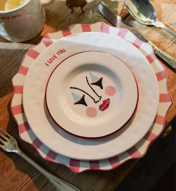 Anna Nina I Love You Breakfast Plate