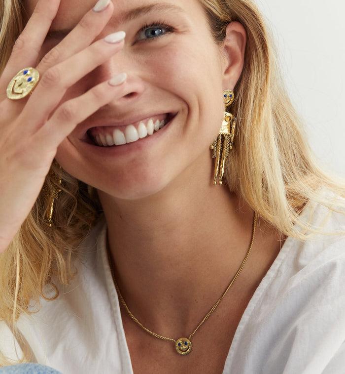 Anna Nina Iconic Duo Stud Earrings