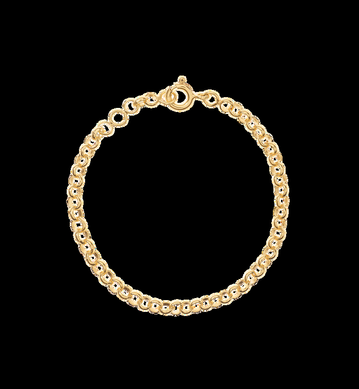 Anna Nina Jasseron Plain Slim Bracelet