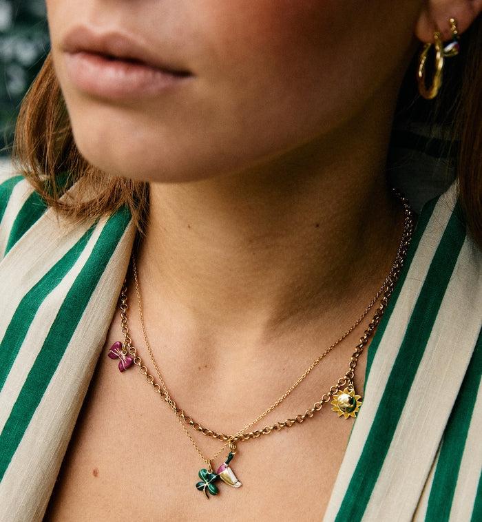 Anna Nina Jasseron Plain Slim Necklace