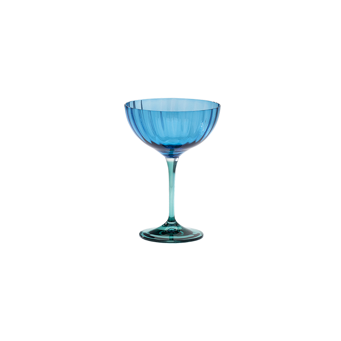 anna nina Jazzy Blue Optic Champagne Glass
