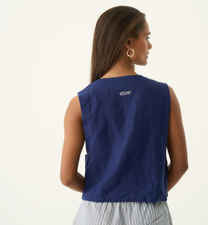 Anna Nina June Vest Blue