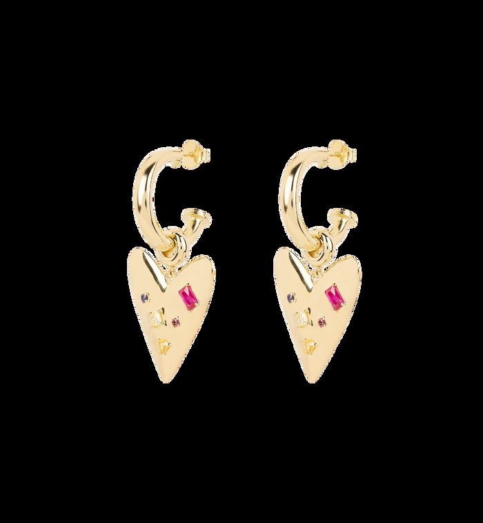 Anna Nina Karma Hoop Earrings Silver