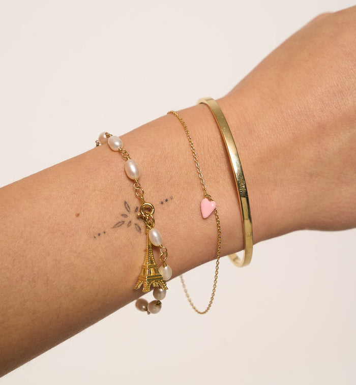 Anna Nina La Tour Eiffel Charm Gold Plated