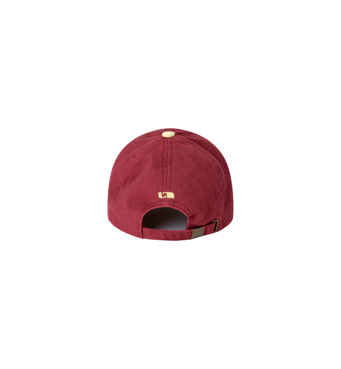 Anna Nina Laagam Burgundy Embroidered Logo Cap