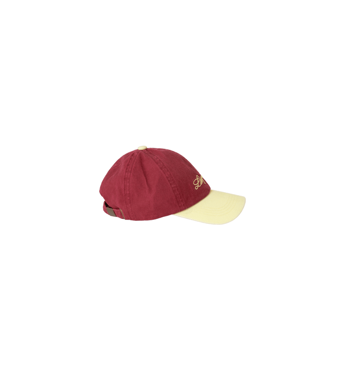 Anna Nina Laagam Burgundy Embroidered Logo Cap