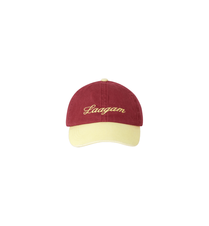 anna nina Laagam Burgundy Embroidered Logo Cap