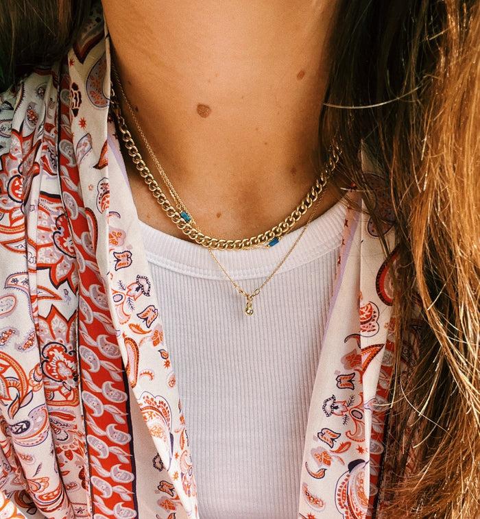 Anna Nina Lapis Necklace 14K