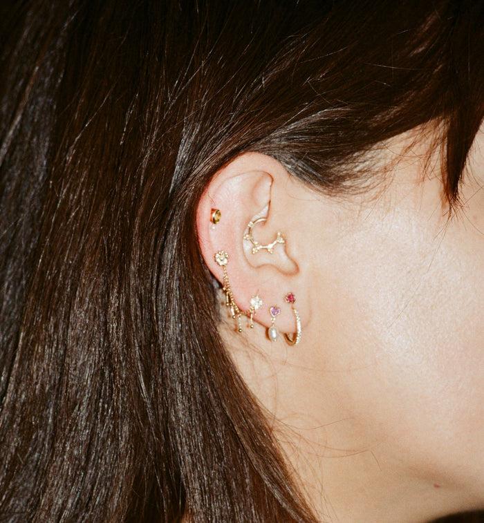 Anna Nina Laurel Wreath Daith Piercing 14K