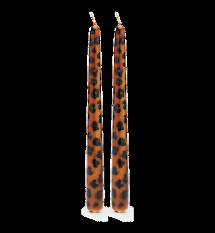 Anna Nina Leopard Candle - Set Of 2
