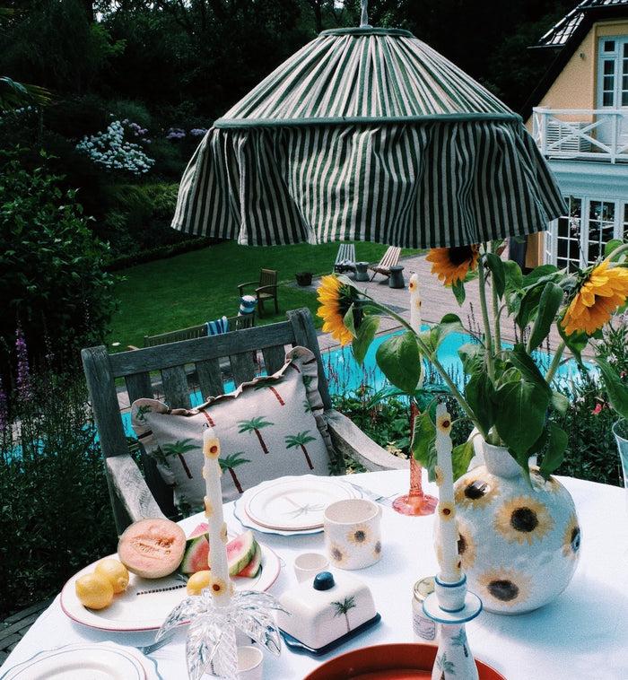 Anna Nina Les Palmiers Frill Cushion