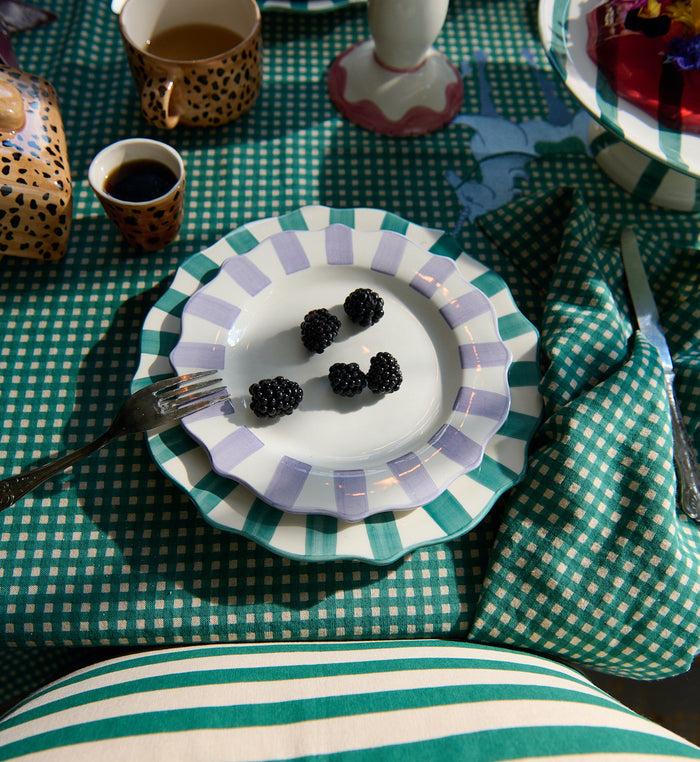 Anna Nina Lilac Scalloped Breakfast Plate