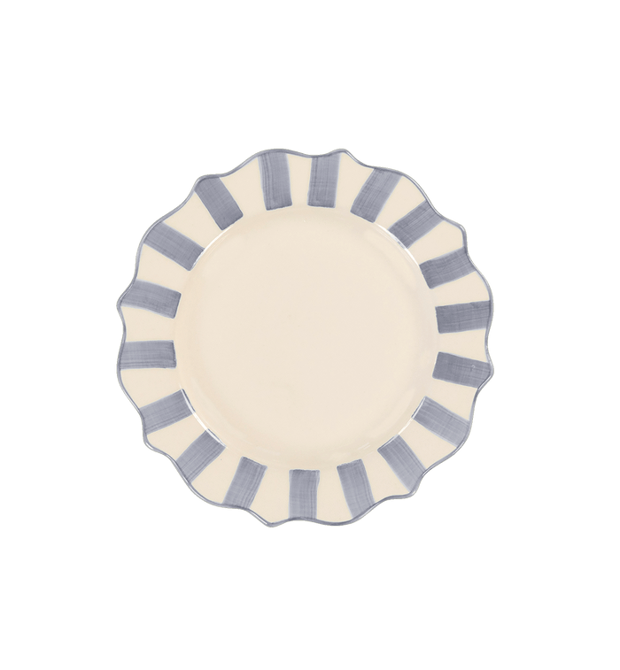 anna nina Lilac Scalloped Breakfast Plate