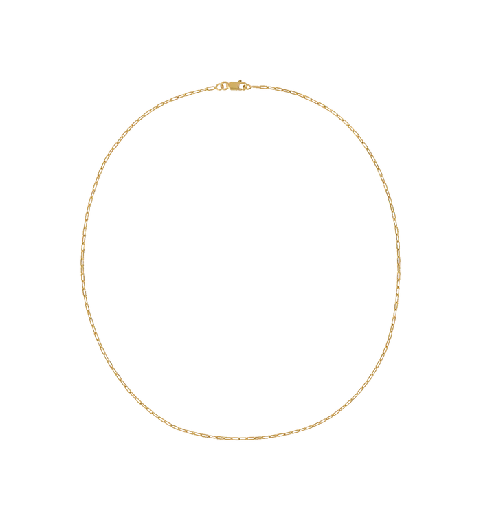 Anna Nina Link Plain Necklace 14K Yellow Gold