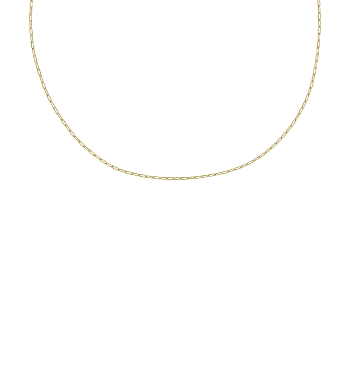 Anna Nina Link Plain Necklace 14K Yellow Gold