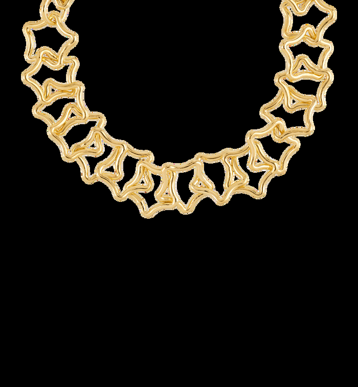 anna nina Linked Chunky Stars Bracelet Silver