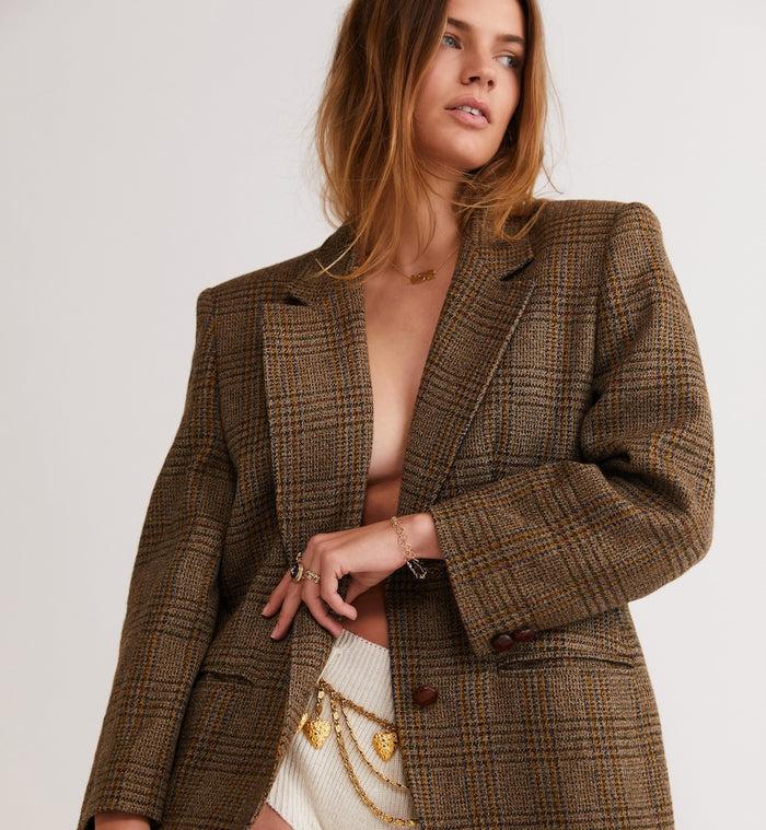 Anna Nina Linked Hearts Bracelet 14K