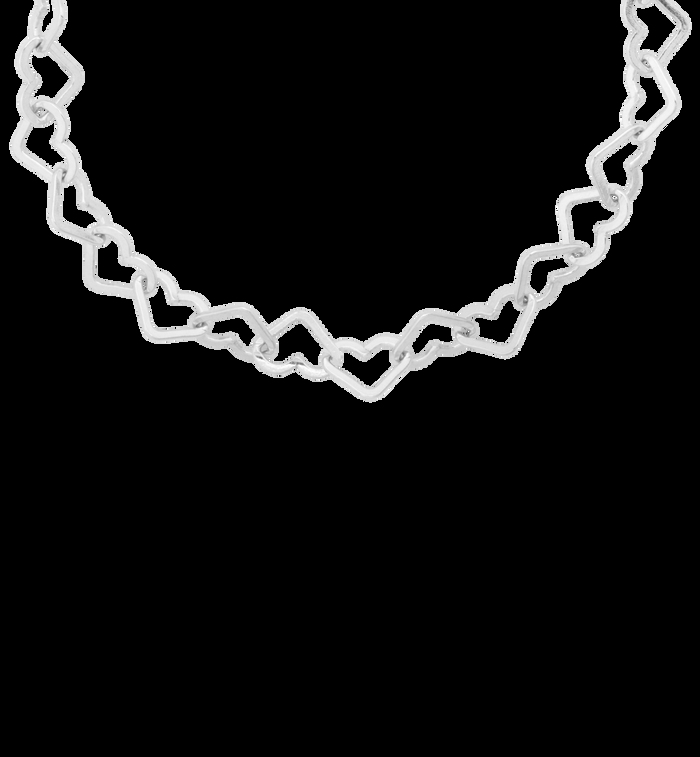 Anna Nina Linked Hearts Bracelet Silver