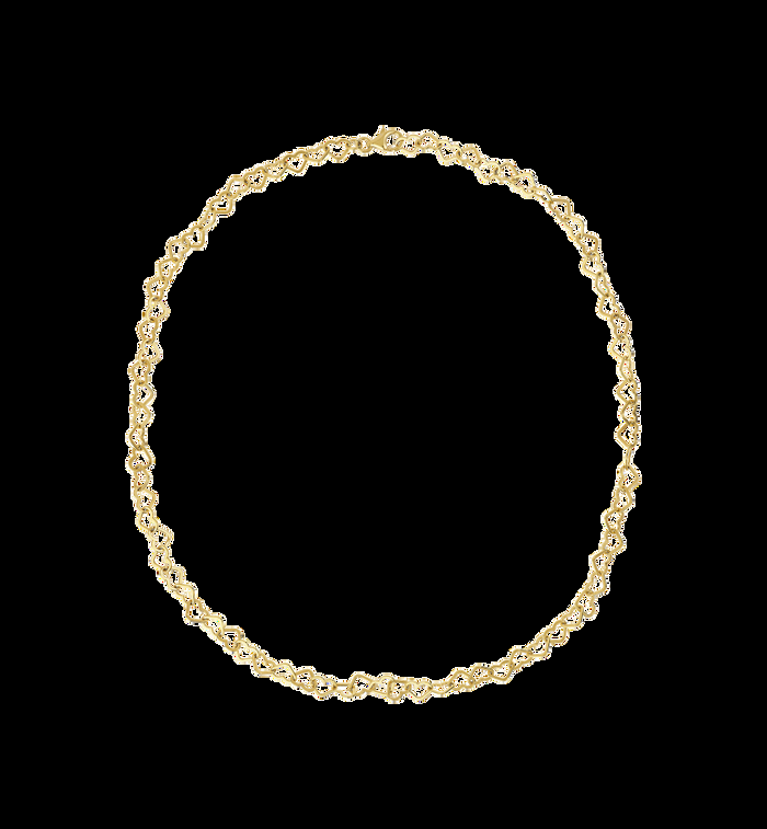 Anna Nina Linked Hearts Necklace Silver