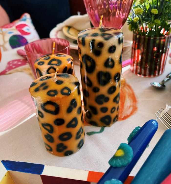 Anna Nina Long Leopard Print Blunt Candle
