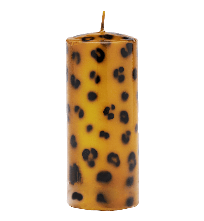 anna nina Long Leopard Print Blunt Candle