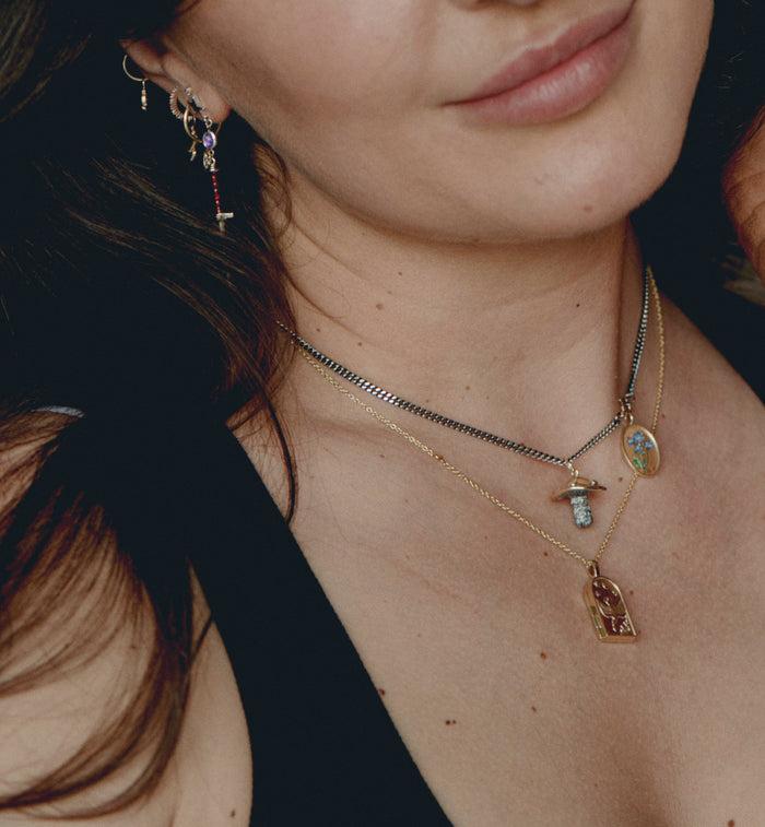 Anna Nina Love Bird Locket 14K