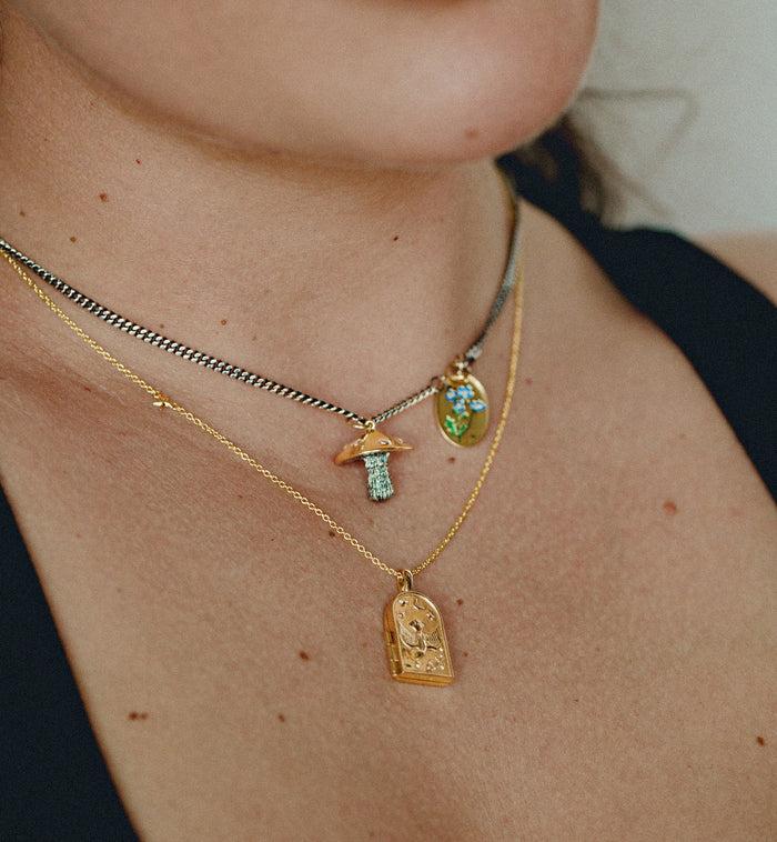 Anna Nina Love Bird Locket 14K