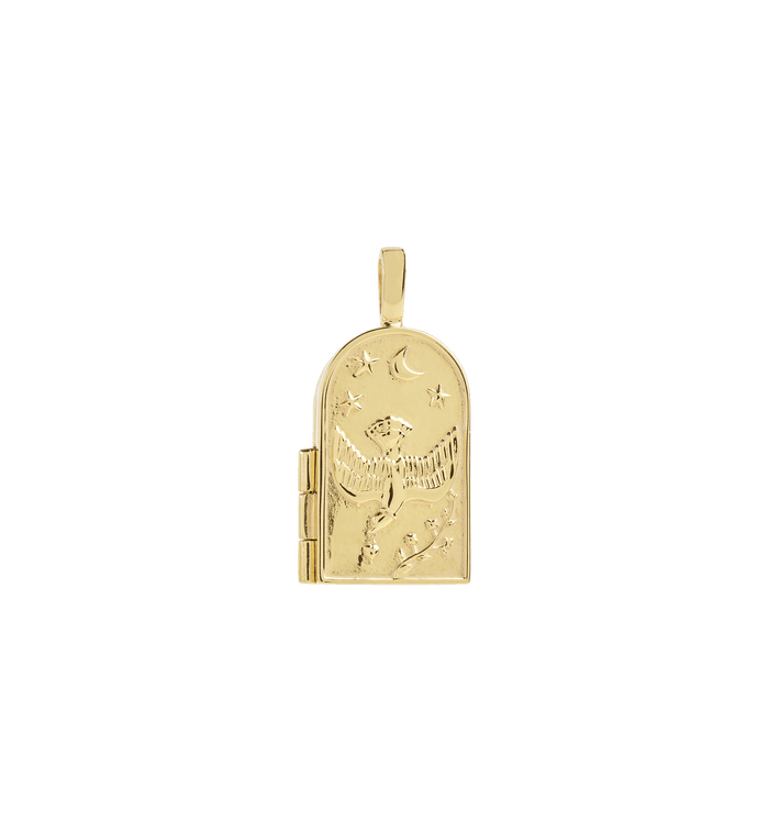 Anna Nina Love Bird Locket 14K