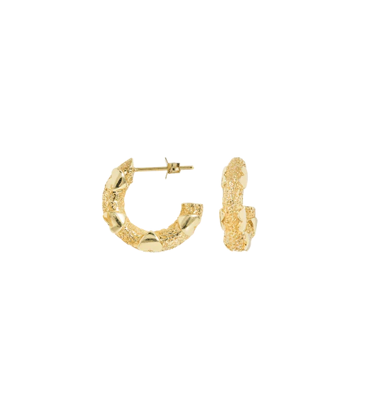 anna nina Love City Hoops (S) Gold Plated