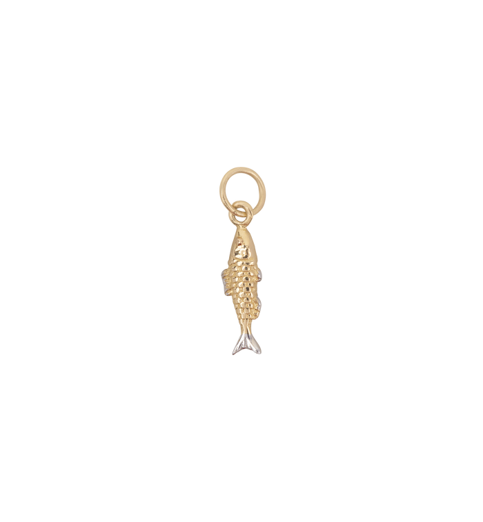 anna nina Lucky Fish Piercing Charm 14K