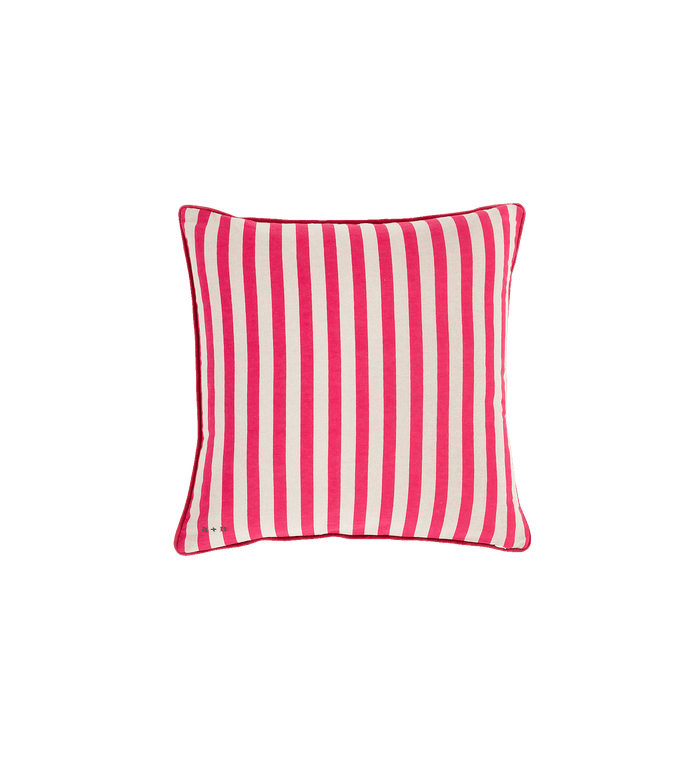 Anna Nina Magenta Striped Cushion