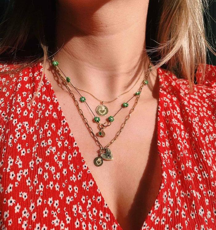 Anna Nina Medium Coin Charm 14K