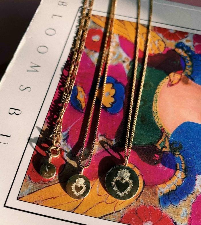 Anna Nina Medium Coin Charm 14K