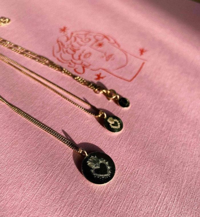 Anna Nina Medium Coin Charm 14K