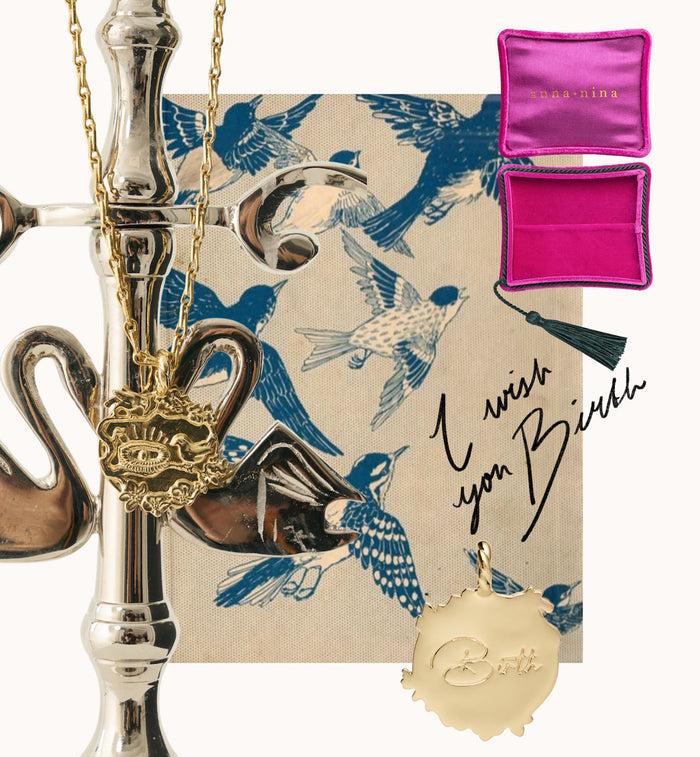 Anna Nina Memorable Birth Charm Gold Plated