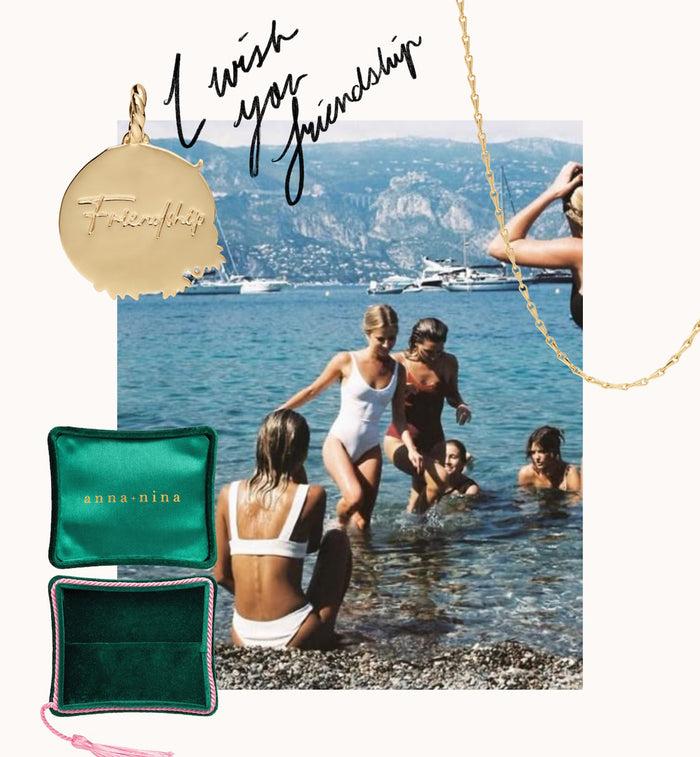 Anna Nina Memorable Friendship Charm Gold Plated