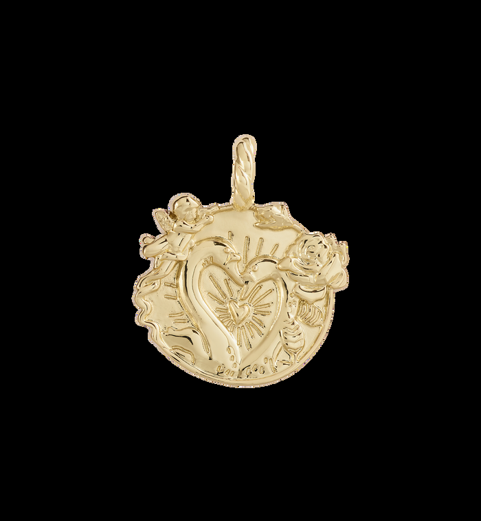 anna nina Memorable Love Charm Gold Plated