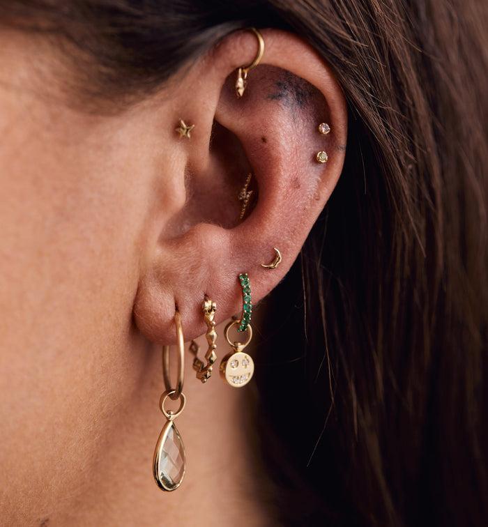 Anna Nina Mesmerising Star Piercing Front 14K