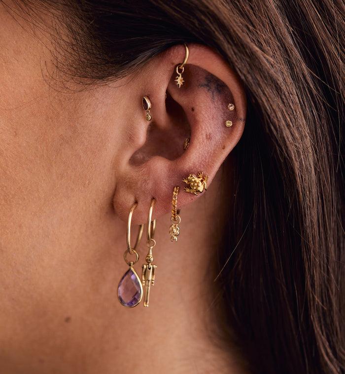 Anna Nina Mini Flower Earring Charm 14K