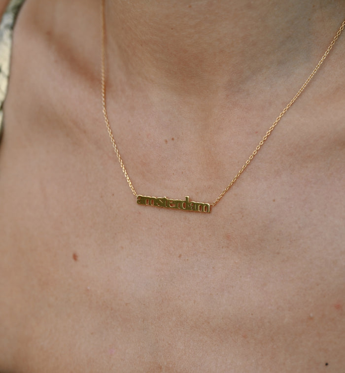 Anna Nina Miranda Necklace 9K 10 Initials