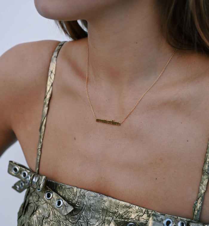 Anna Nina Miranda Necklace 9K 10 Initials