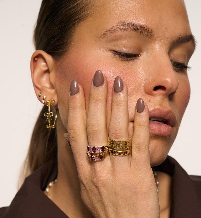 Anna Nina Mon Chéri Ring Gold Plated