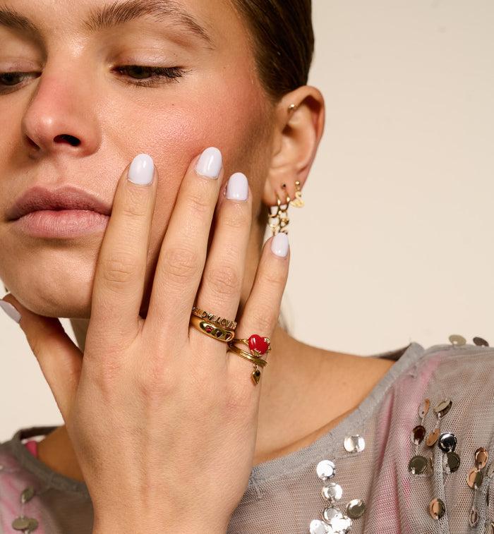 Anna Nina Mon Coeur Ring Silver