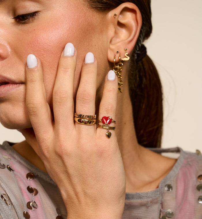 Anna Nina Mon Coeur Ring Silver