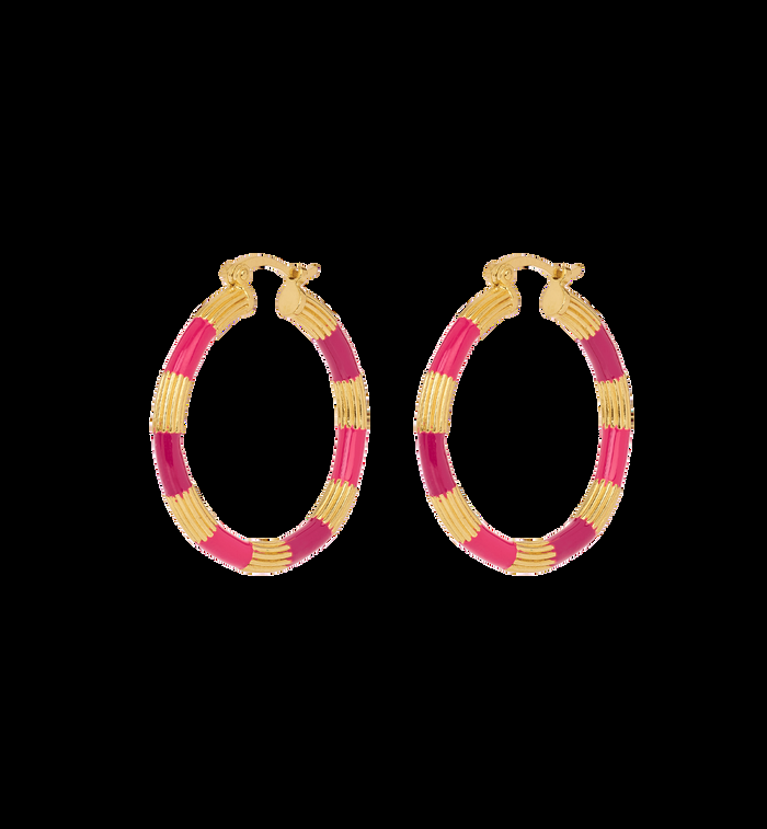 anna nina Novocaine Hoop Earrings Silver