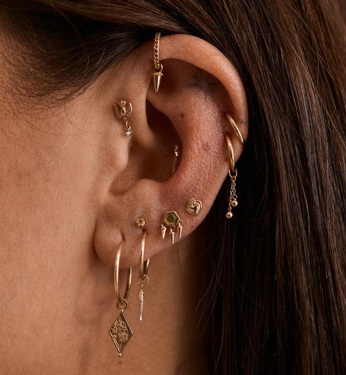 Anna Nina Ophelia Piercing Front 14K