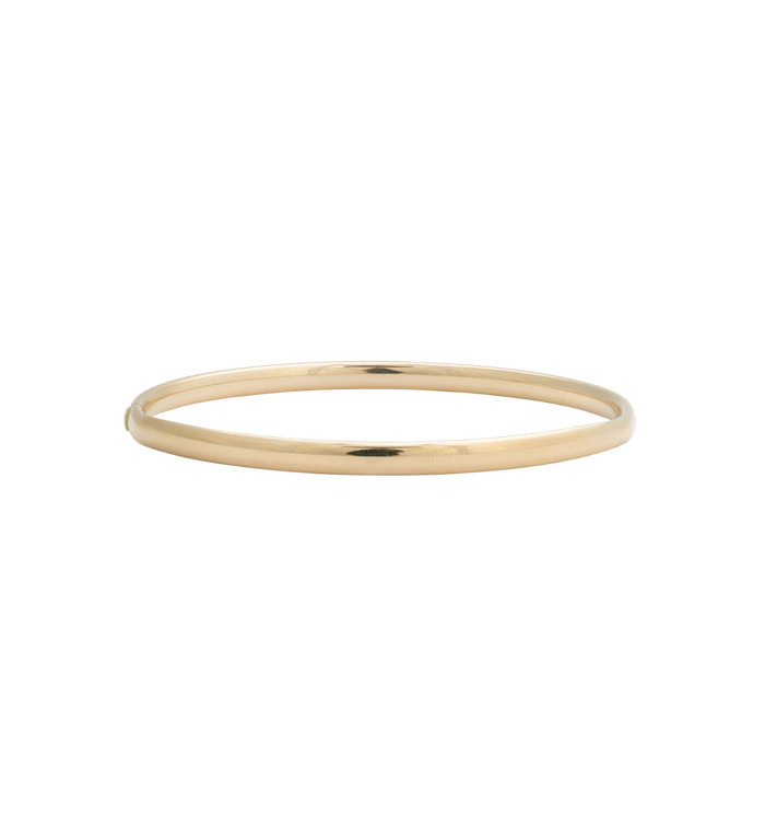 Anna Nina Oval Hinge Bangle 14K