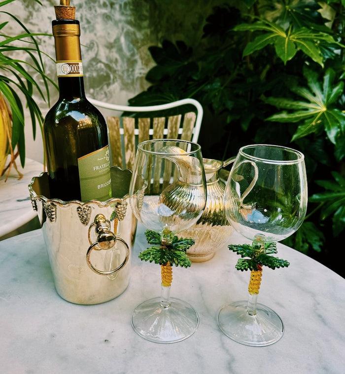 Anna Nina Palm Tree Wine Glass
