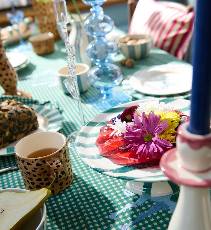 Anna Nina Pegasus Striped Cake Platter