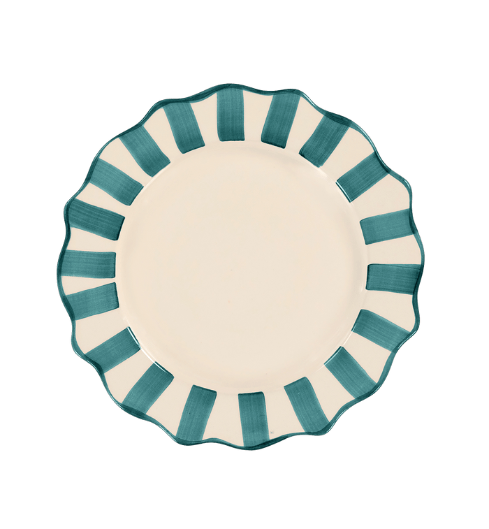 Anna Nina Pine Scalloped Dinner Plate